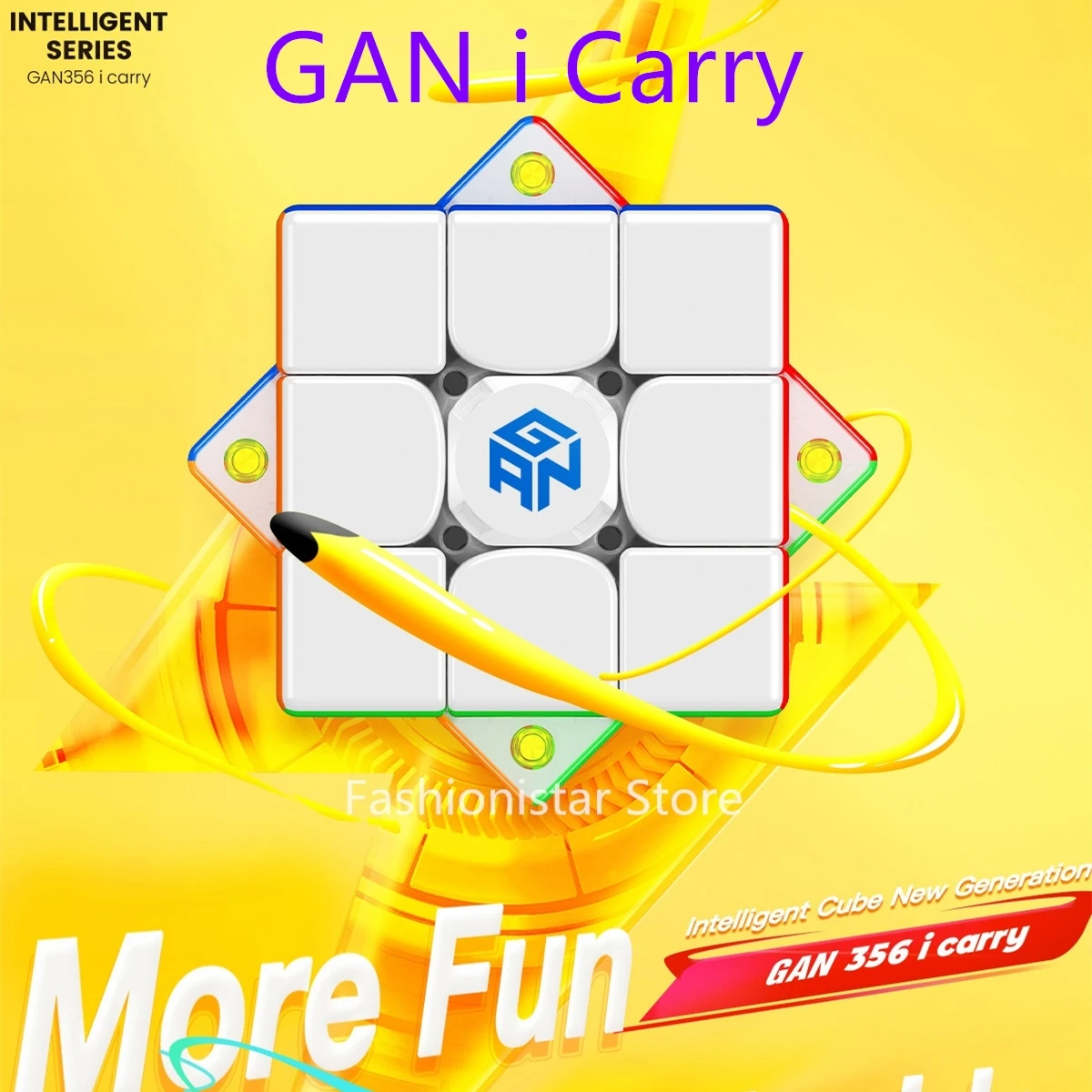 

GAN356 i carry GAN 356 i Carry Intelligent Cube 3x3x3 Speed Cube GAN Cube Magnetic 3x3 Magic Cube Profissional Cubo Magico