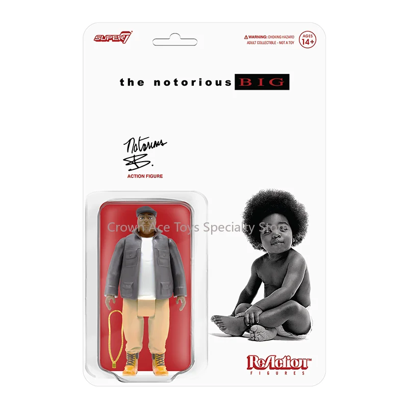 En existencia Figura de acción Super7 HIP HOP Band The Notorious BIG DELUXE Coleccionables de moda Juguetes Adorno Modelo de escritorio