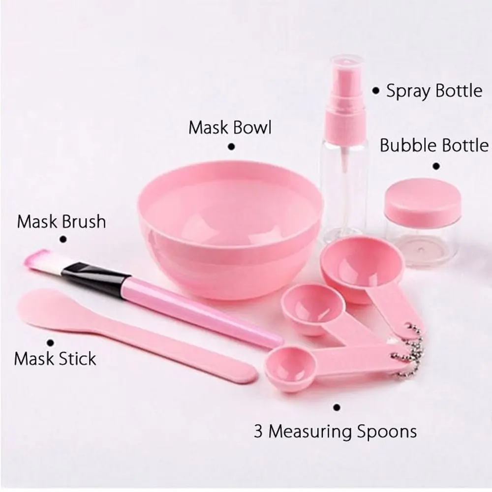 DIY Face Mask Mixing Bowl Set with Silicone Bowl and Makeup Tools