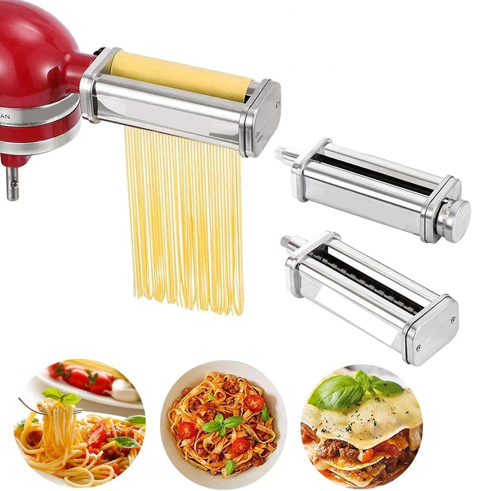 Stainless Steel Manual Noodle Pasta Maker | Roller Stand Type Kitchen Tool