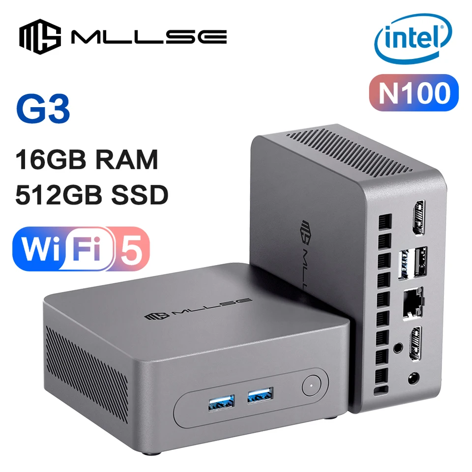 G3plus ミニPC N100 / Win11 / 16GB+2TB M.2 GMKtec G3 Mini PC Intel Alder Lake N100 Windows 11 Pro Mini PC 8