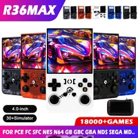 64G 128G R36MAX 4-дюймовый IPS HD-экран Портативные игровые плееры Консоль с открытым исходным кодом R36 MAX Ретро Карманный видеоплеер До 20000+ игр