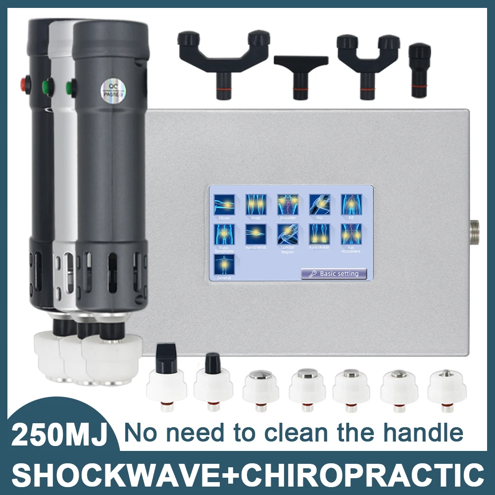 

Professional Shockwave Therapy Machine Physiotherapy Massager Pain Relief Instrument 2in1 Chiropractic Adjusting Tool Shock Wave