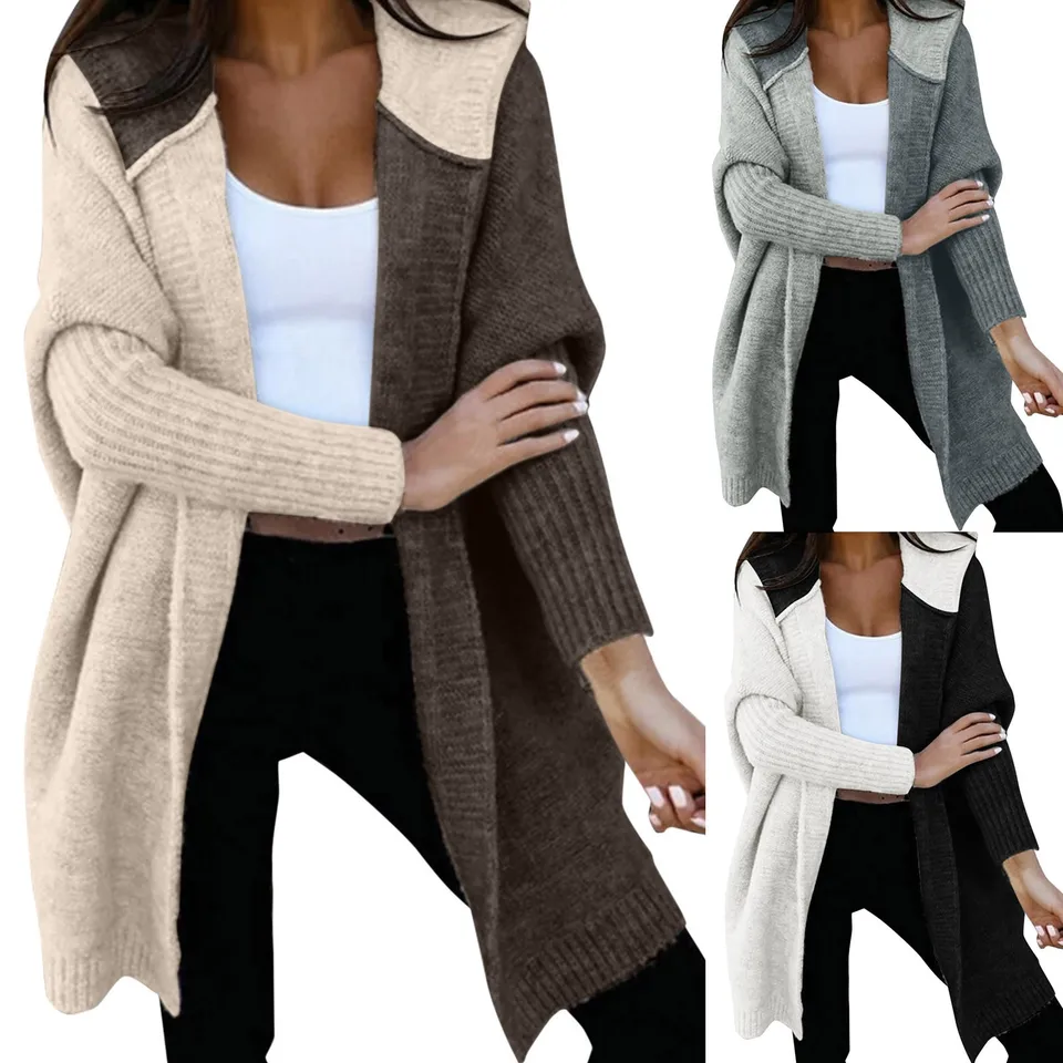 Autumn Winter Cardigan Women Loose Sweater Warm Hooded Long Cardigan Women Casual Knitted Sweater Coat Plus Size 2022 Autumn Winter Cardigan Women Loose Sweater Warm Hooded Long Cardigan Women Casual Knitted Sweater Coat Plus Size 2022
