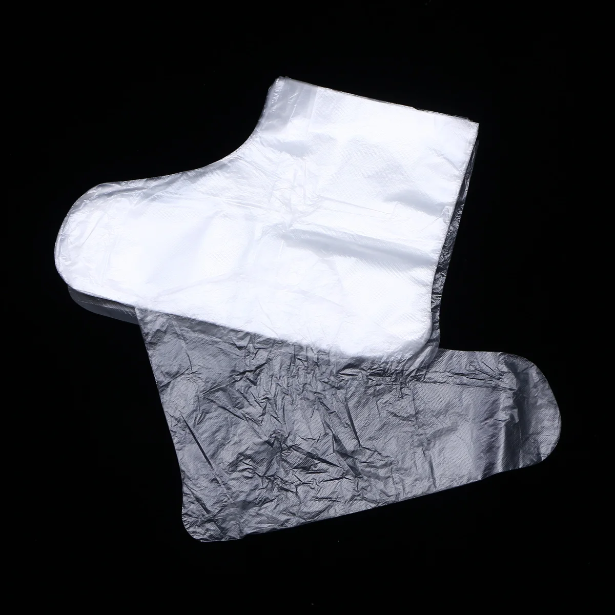 Lotion Socks 200 Pcs Clear Plastic Disposable Booties Foot Transparent Paraffin Wax Liner Pedicure Moisturizing Disposable Shoe Covers