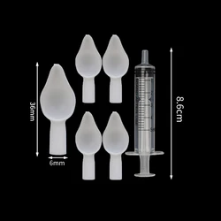 Parrot Baby Feeding Syringe with Soft Feeder Tubes (5ml and  5pc spoon)