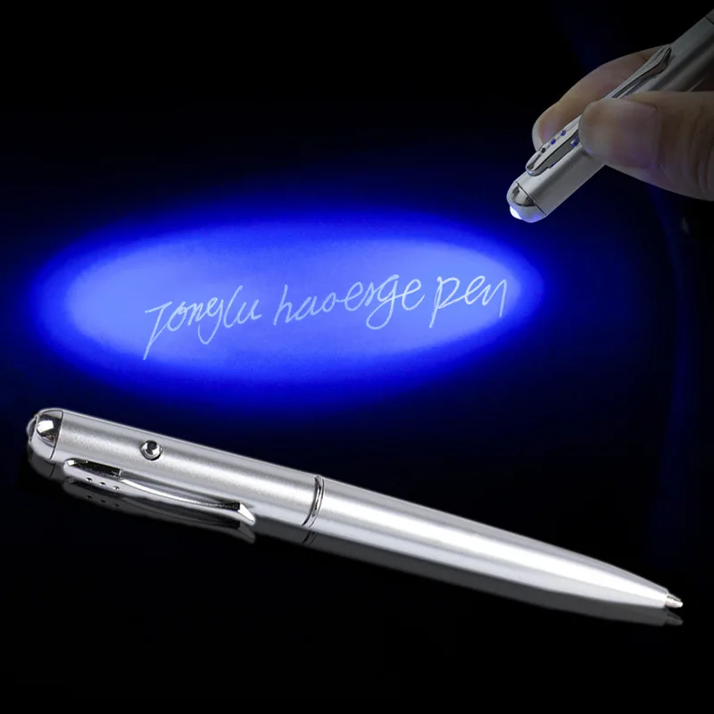 Multifunction Pen Funny Pen 2 in1 Invisible Ink Magic Security Handwriting Secret Spy Pen With UV Light