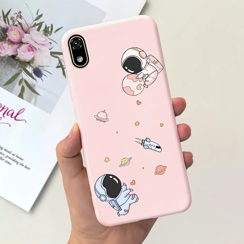 Cute Astronaut Soft Silicone Protective Phone Case