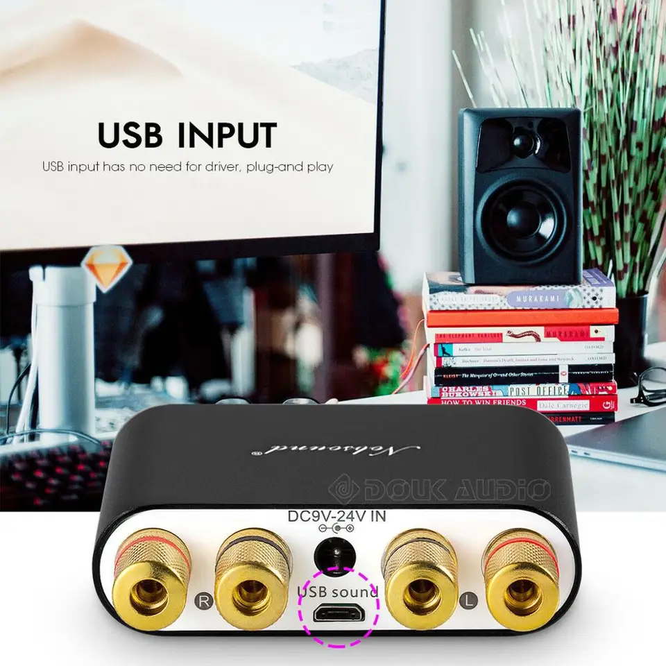 Amplificateur Stéréo Bluetooth 5.0 Nobsound G3 - 2x50W, Réglage Basses/aigus - Pour Enceintes Maison