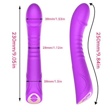 25cm length Realistic Dildo Vibrators for Women Silicone Vagina Massager Female Masturbator Power Vibrators Sex Toys for adults 4