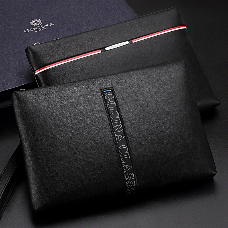 New clutch bag Men handbag Men's wallet Bag men leather High capacity Clutch male men's leather Handbags