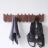 Wood Coat Racks Wall Mounted Keys Hats Organizer Entry Door Porch Hanging Coat Rack Piano Keys Shaped Clothes Hooks Home Decor 4
