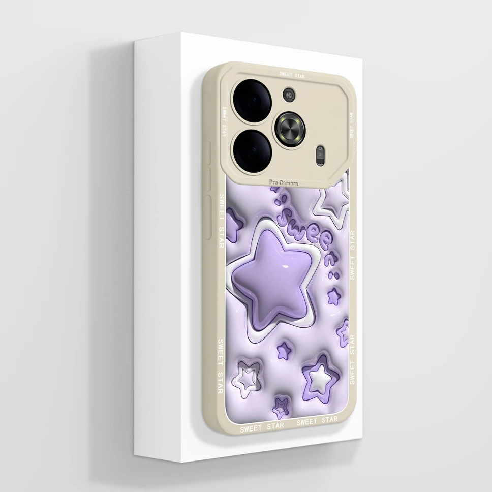 Cute Creative Style Soft Liquid Silicone Protective Back Cover Case