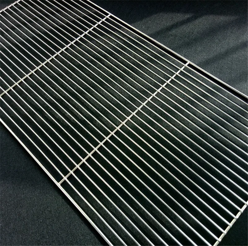 Non-stick Barbecue Grill Wire Mesh Stainless Steel Barbecue Net Square BBQ Rack Grate Grid For Camping Picnic Accessories smoker accessories grill replacement parts