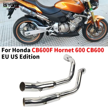 Slip On For Honda Hornet 600 Exhaust Mid Pipe 50.8 mm CB600F Hornet EU US Edition Stainless Steel Modified Rear Exhaust Pipe