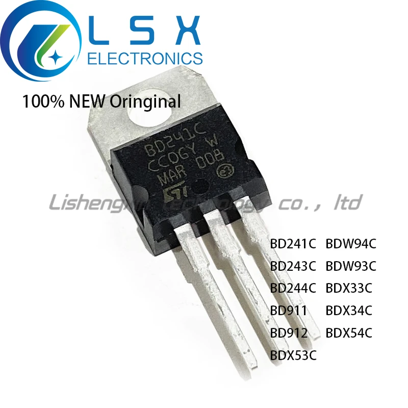 New/5pcs BD241C BD243C BD244C BD911 BD912 BDX53C BDW94C BDW93C BDX33C ...