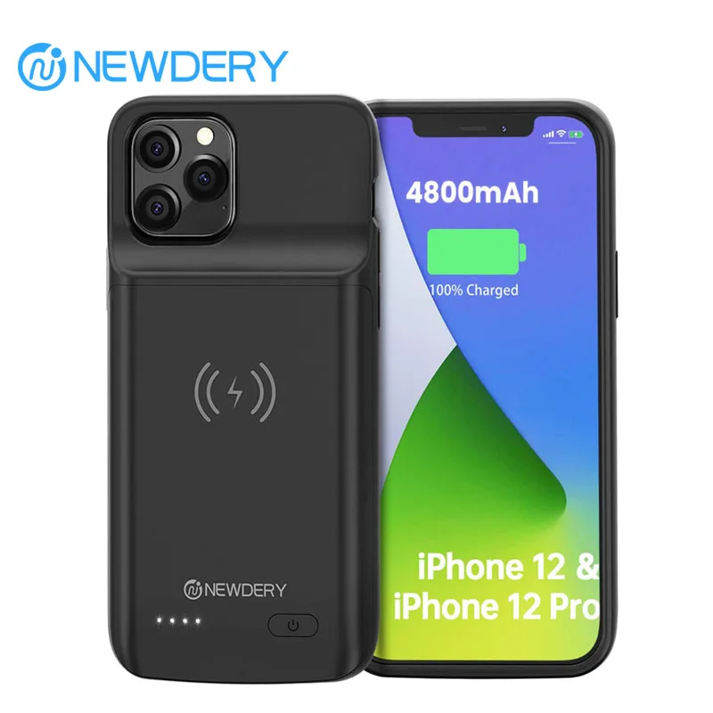 NEWDERY Wireless Battery Case for iPhone 12/iPhone 12 Pro