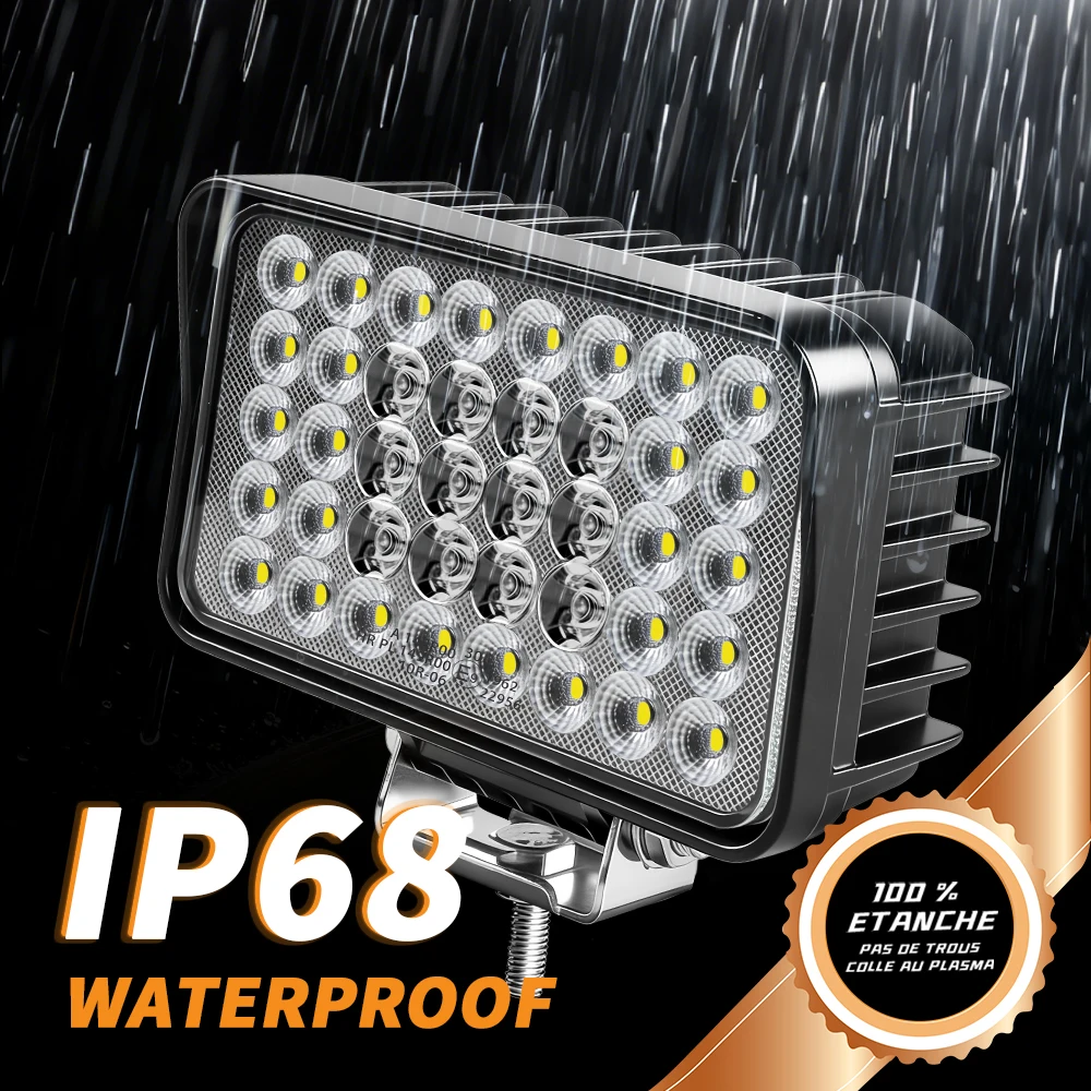 CO LIGHT 6인치 트럭 LED 라이트 12V 24V 플러드 100000LM 자동차 작업등 E9 보트 트랙터 ATV 오프로드 4X4 바라 지게차 굴삭기용