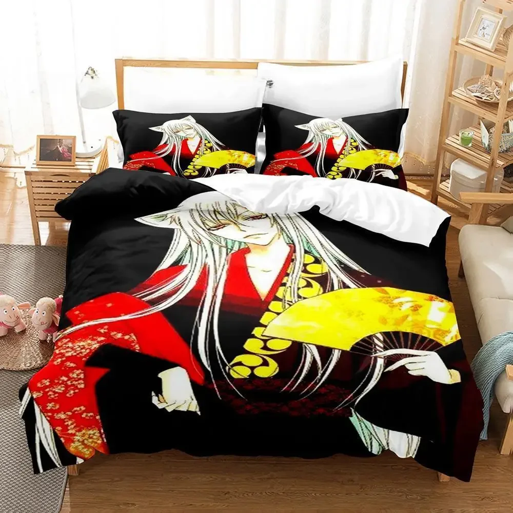 New Kamisama Kiss Tomoe Bedding Set Single Twin Full Queen King Size Bed Set Adult Kid Bedroom Duvet Cover Sets 3D Print Anime