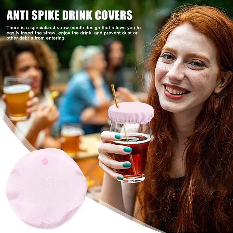 8 Pcs Anti Spike Drink Covers,Drink Spiking Prevention,Cup Can Drinks
