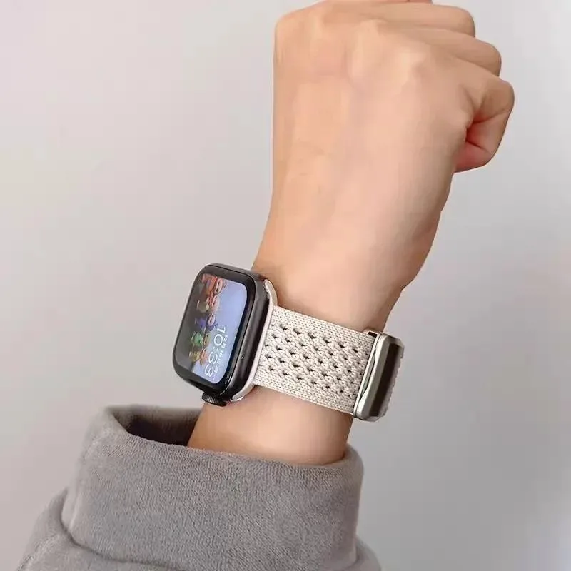 Colorful Nylon Magnetic Buckle Strap with Cartoon Design