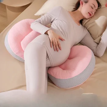 oreiller lombaire pour femmes enceintes, support universel de taille quatre saisons et protection du sommeil latéral, coussin en forme de u, oreiller de grossesse