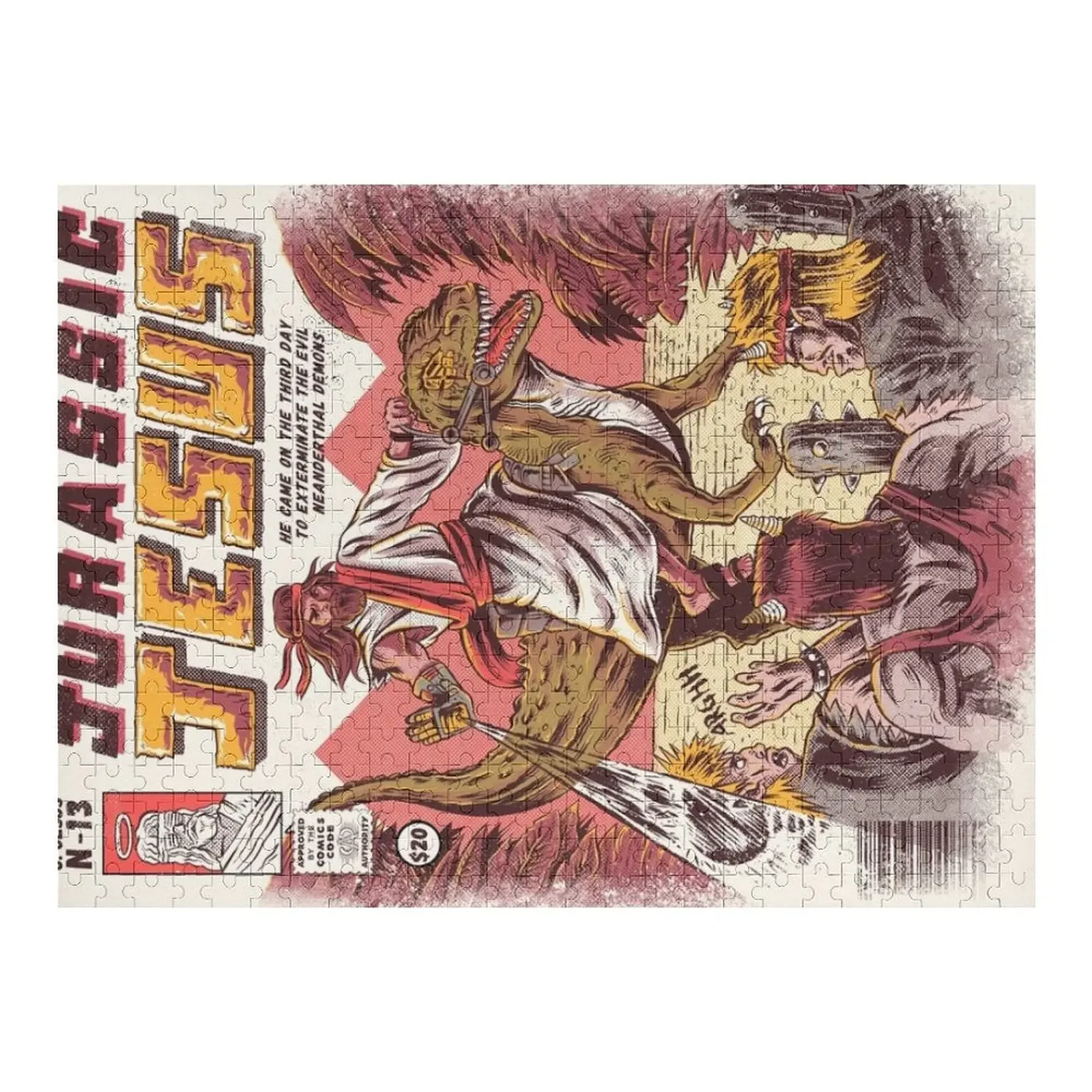 

JURASSIC JESUS Jigsaw Puzzle Personalized Gifts Customized Picture Personalized Gift Puzzle