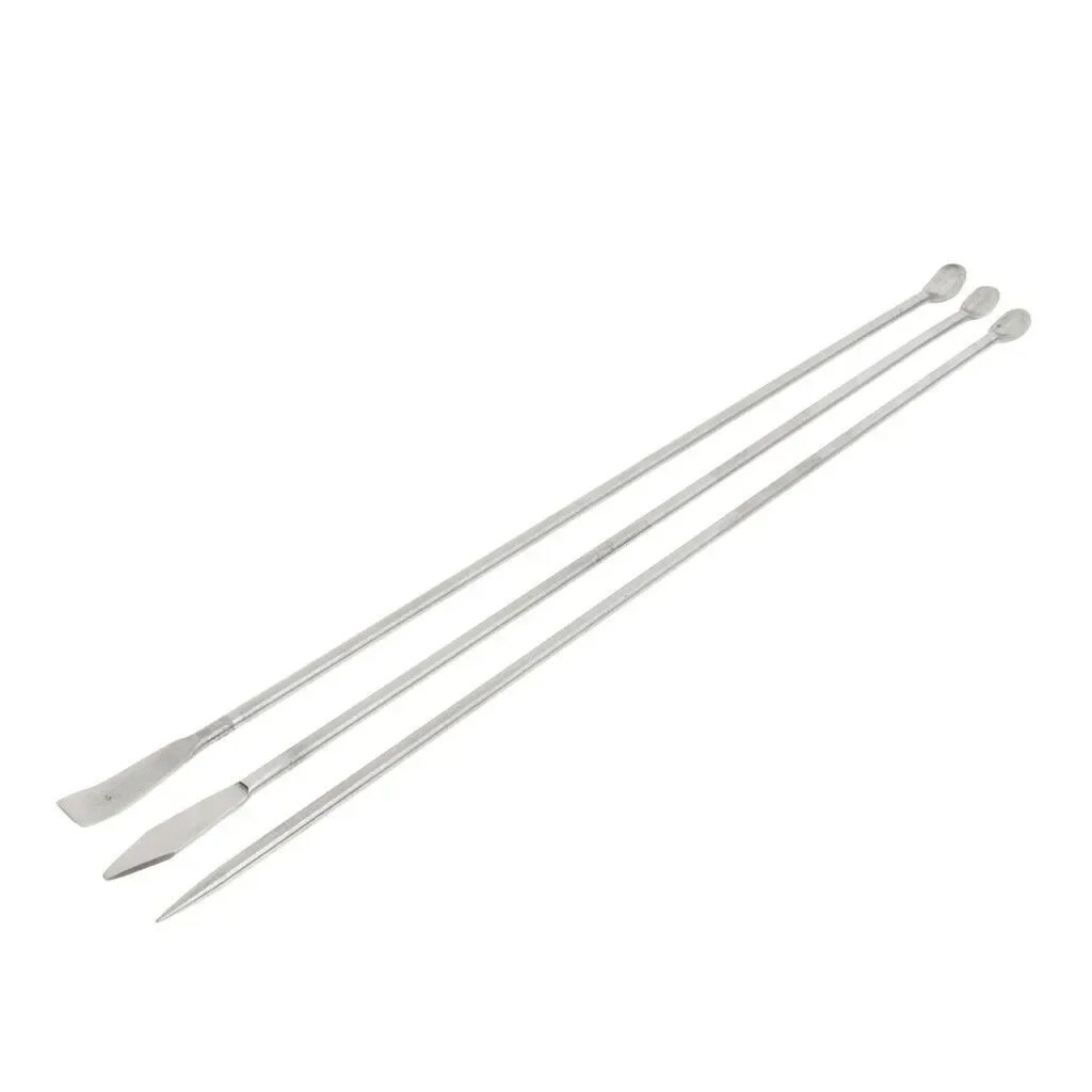 Lab Spoon Spatula 3 PCS Stainless Steel Micro Spoon Scoop Spatula For Lab Powder Measuring Kitchen Laboratory Micro Spatula