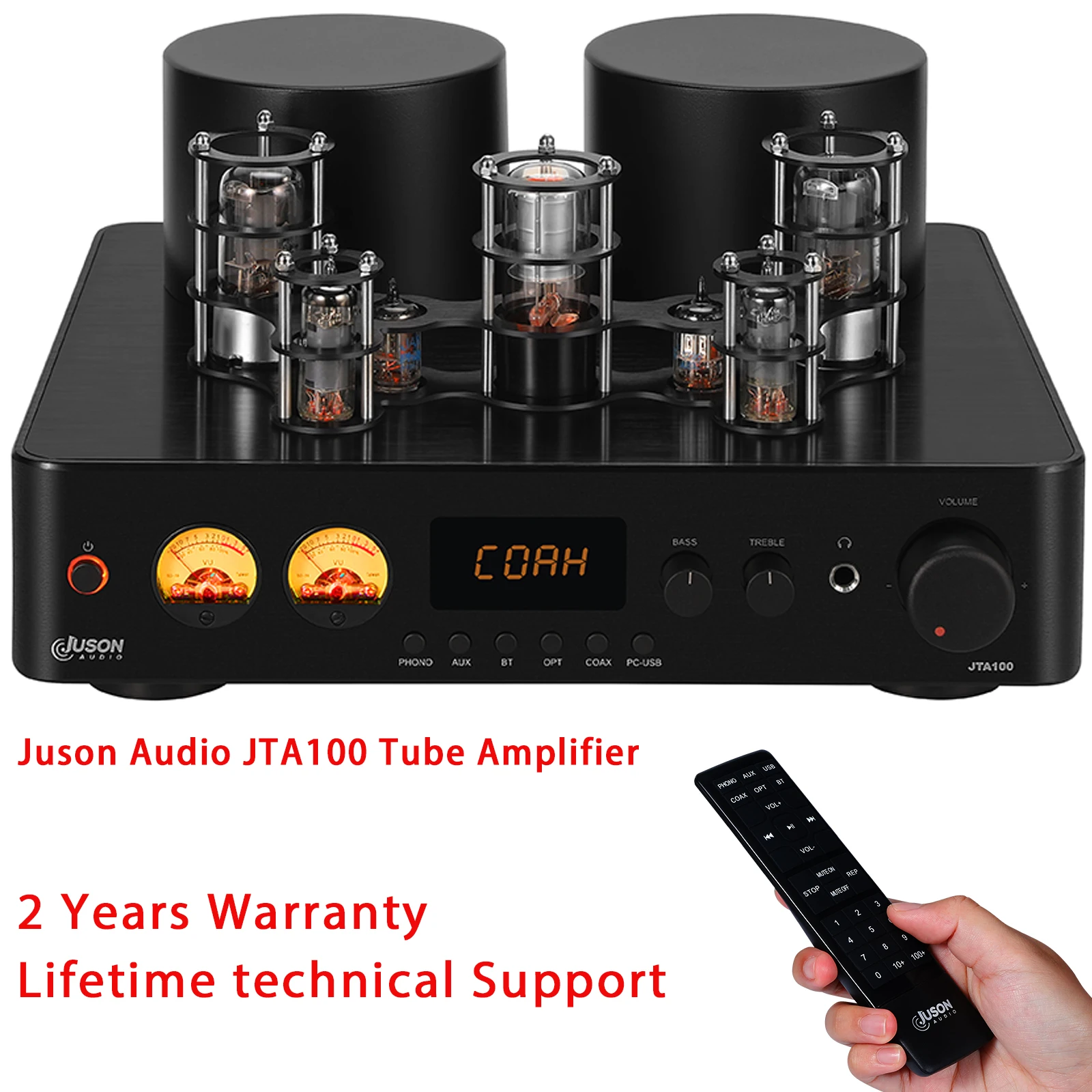 Juson Audio JTA100 RMS200W 統合ステレオハイブリッド真空管アンプ