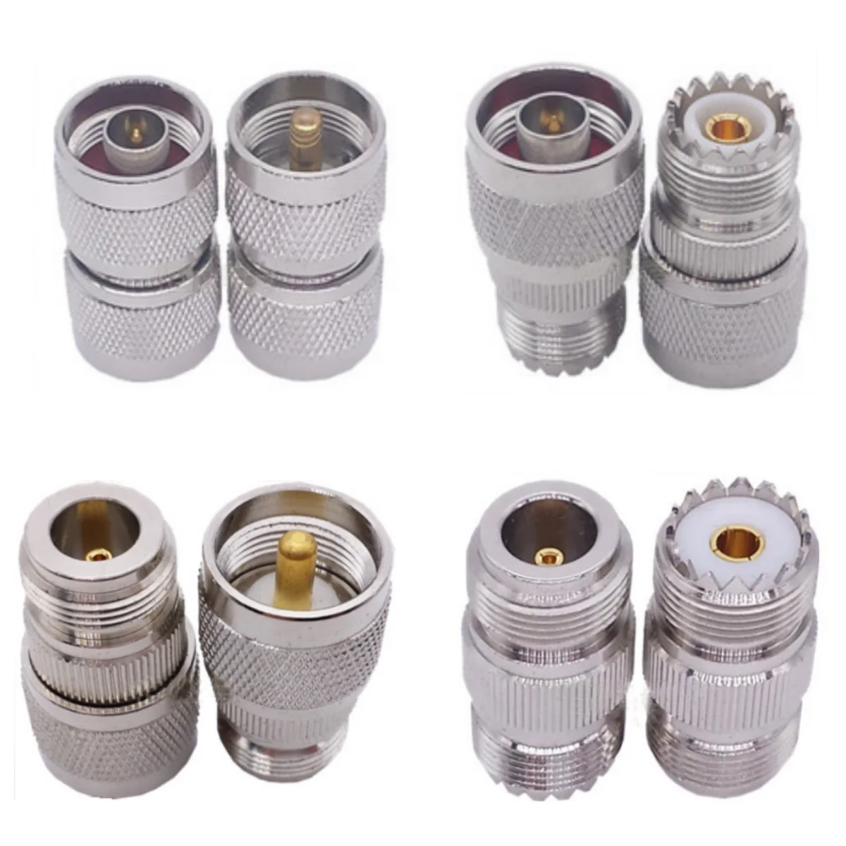 5 Pz N A Uhf Pl259 Adattatore N Maschio/Femmina A Uhf Maschio E Femmina Dritto Rf Coaxia Connettori