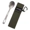 Titanium Camping Tableware Camping Utensils Metal for Backpacking Picnic 3