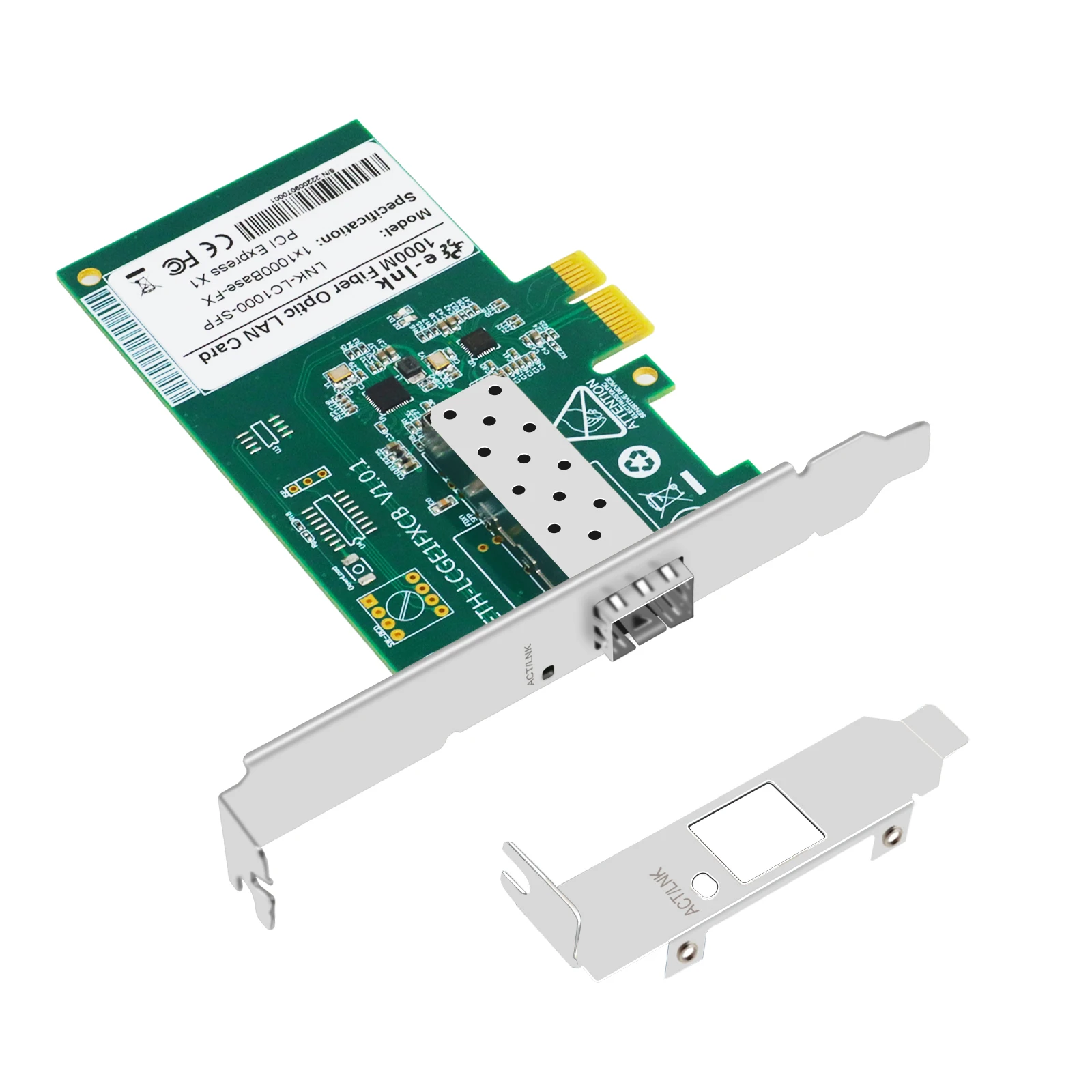 Gigabit Fiber Network Card NIC -SFP/SC Port 1000Mbps PCI