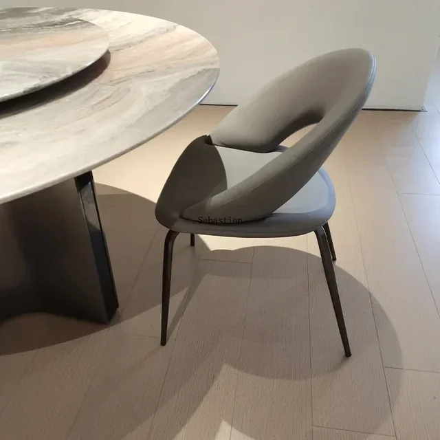 Italian Luxury Designer Dressing Table Model Room New Backchair Simple and Modern Home Use Dining Furniture Chairs Dining 6