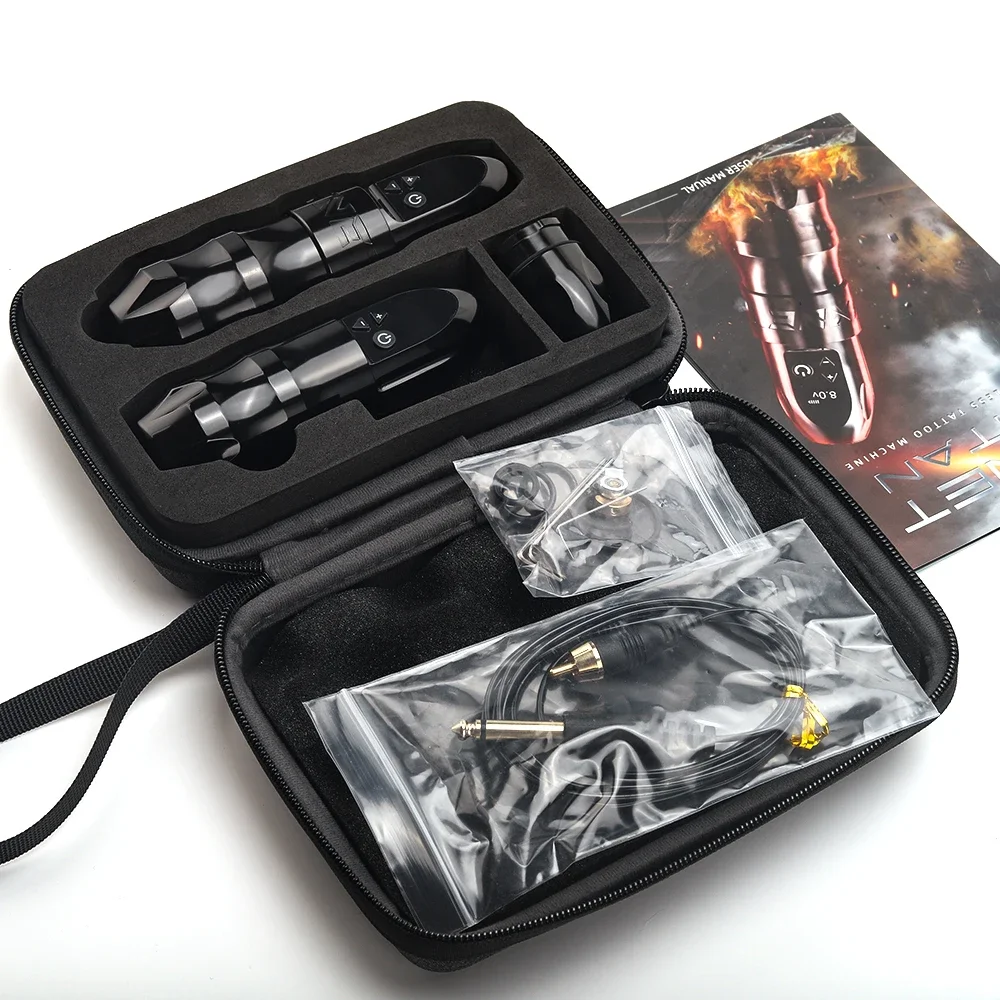 XNET Titan Wireless Tattoo Machine Battery Rotary Pen Strong Coreless Motor with LCD Digital Display for Tatto Artist Body tattoo supplies