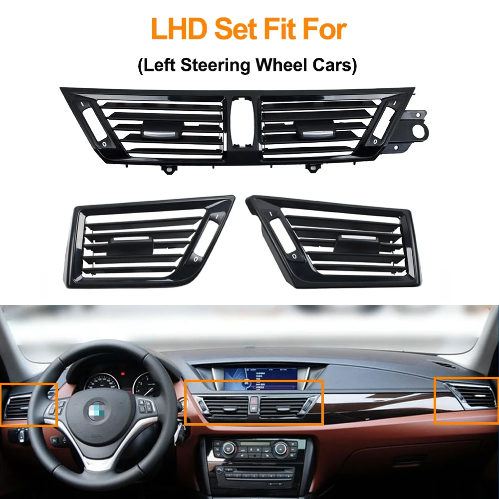 LHD RHD Auto Vorne Links Rechts Klimaanlage AC Vent Grille Steckdose Panel Ersatz Für BMW X1 E84 2010-2015
