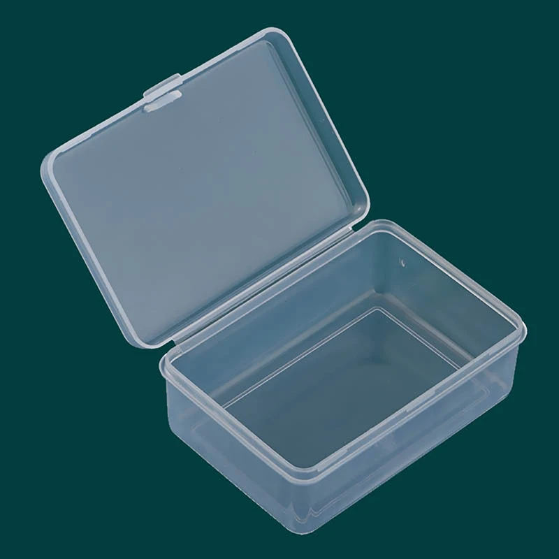 

Plastic Transparent Storage Box Square Small Items Case Packing Boxes Jewelry Beads Container Sundries Organizer