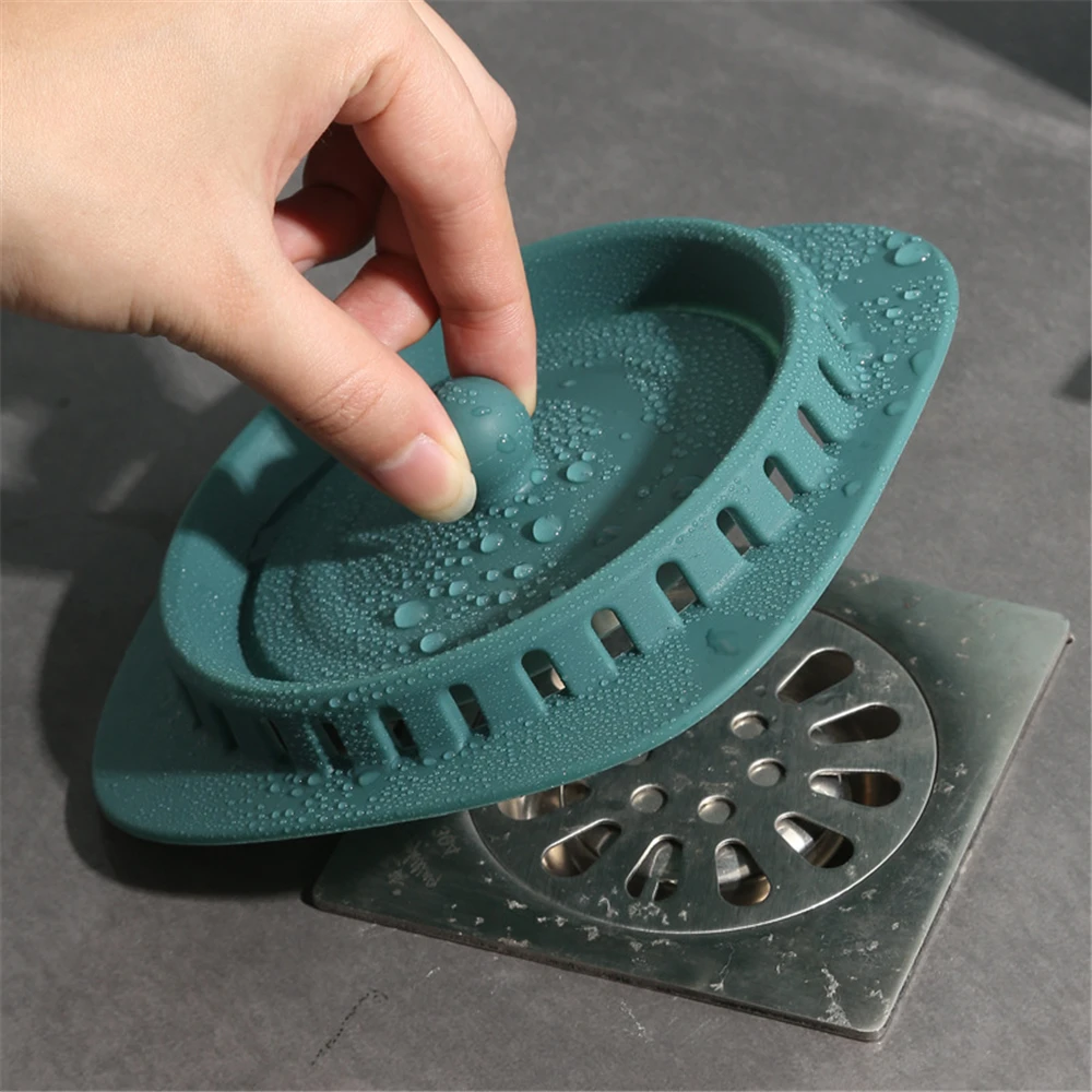 Household Shower Floor Drain Stopper Hair Catcher Strainer Anti-blocking Kitchen Sink Plug Filter Deodorant Bathroom Supplies sink filter,sink strainer,shower drain catcher,floor drain filter,hair drain catcher,hair drain filter,floor drain hair catcher,drain hair catcher,floor drain hair filter,shower filter