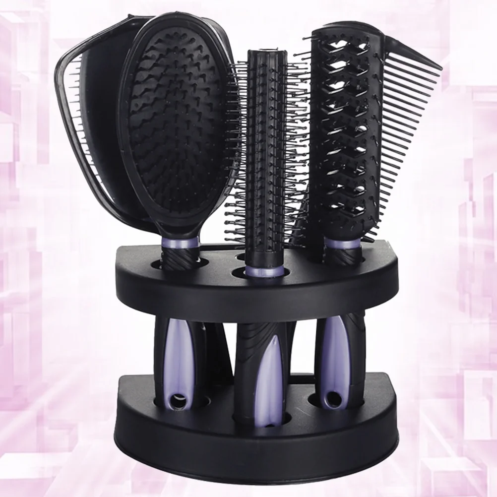 5 Pcs Straightening Comb Mirror Hair Set of Women's Tool Professional Salon And Kits Curls