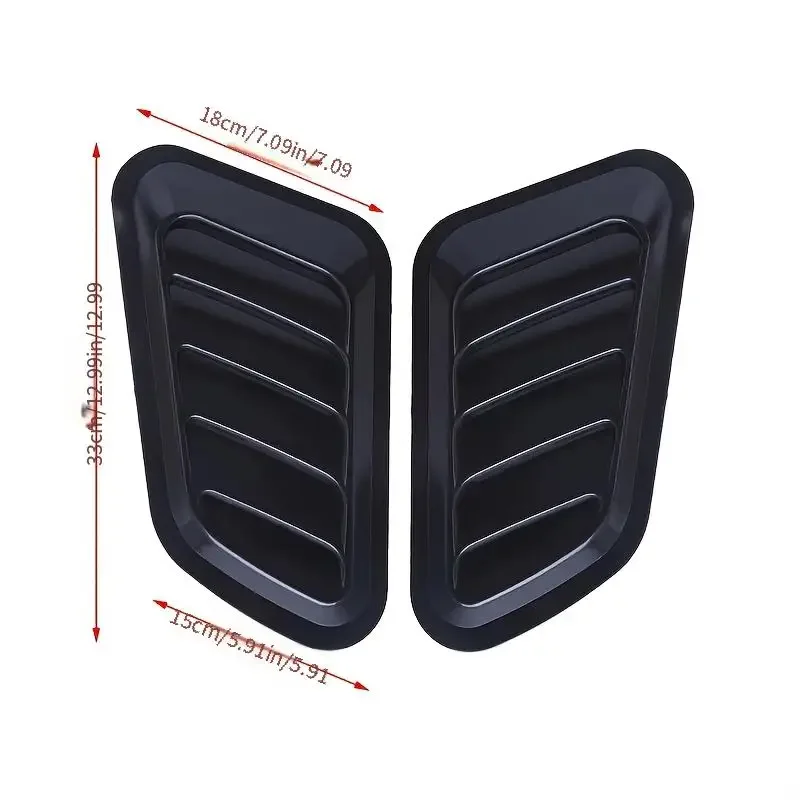 Car Vent Decorative Sticker Hood Scoop Stickers 2PCS