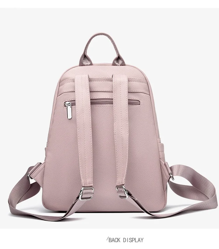 PU-Leder Rucksack-Handtasche für Damen: Diebstahlsicherer Konvertierbarer Weicher Rucksack - Eleganter Damen-Reiserucksack – Detail 12