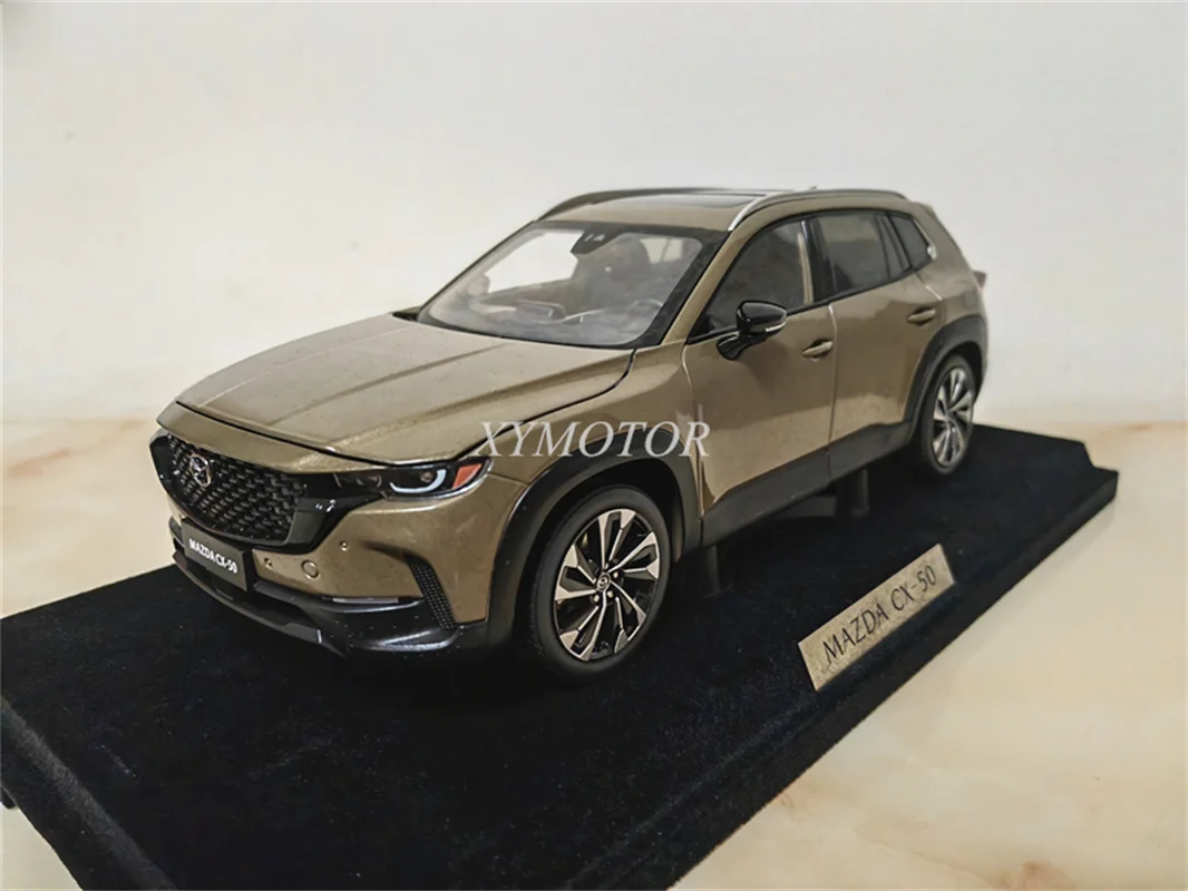 

1/18 For Mazda CX-50 CX50 2023 SUV Diecast Model Car Zircon Sand Color Toys Gifts Display Hobby Collection Ornaments