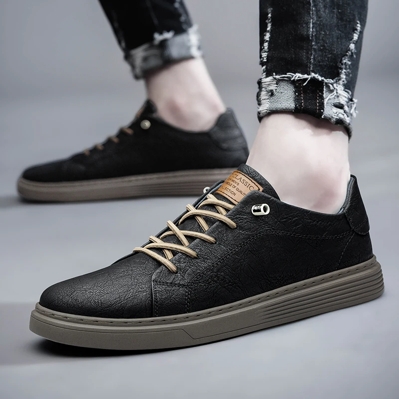 Men's Leather Oxford Shoes - true deals club