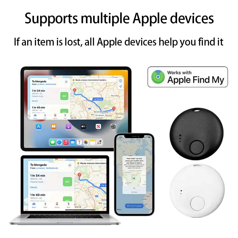 Mini Air Tag Compatible with Apple Find My APP Smart GPS Tracker with Key Ring For Pet Car Key Children Elderly Anti-lost Finder anti lost tracker gps locator key finder anti lose tracker item locator key chain locator anti lost locator