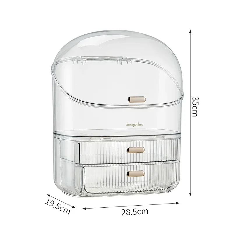 Household cosmetics storage box, dust-proof lipstick box, skin care product rack with lid, lipstick mask, perfume storage box. 6