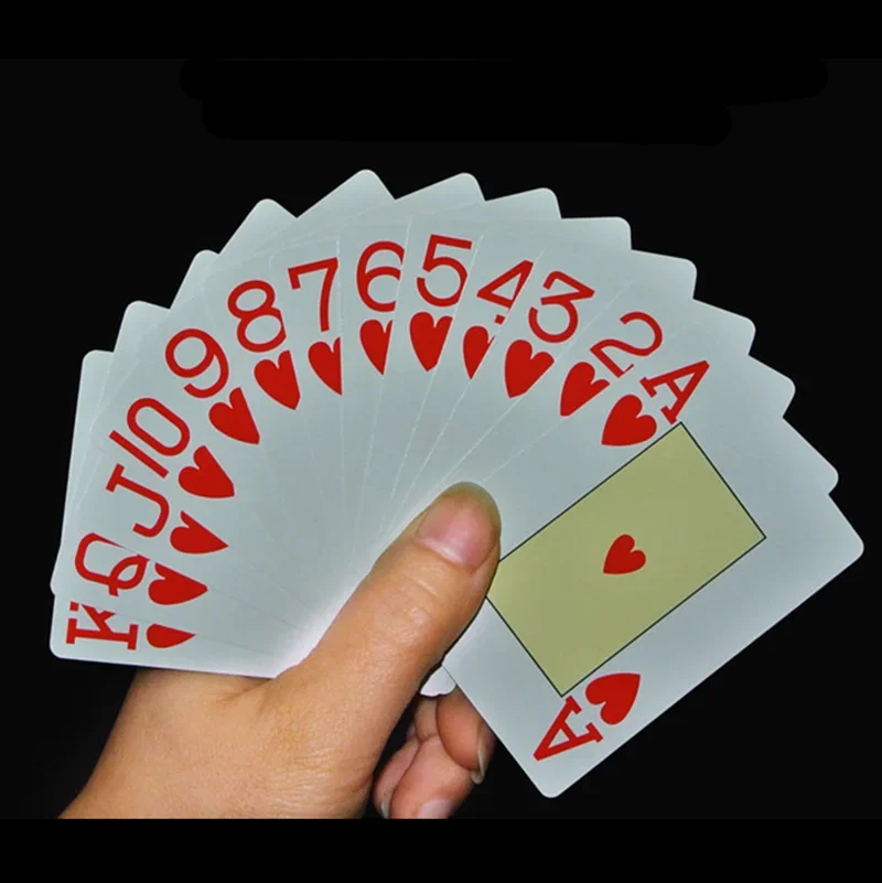 Playing Cards 2 Sets/Lot Classic Poker Big Typeface Plastic Waterproof Game