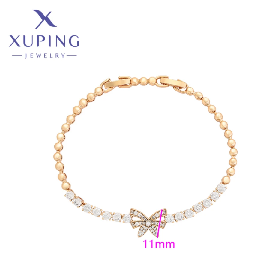 Xuping Jewelry New Fashion High Quality Gold Color Bracelets for Women Multiple Options Girl Exquisite Party Gifts X000454166