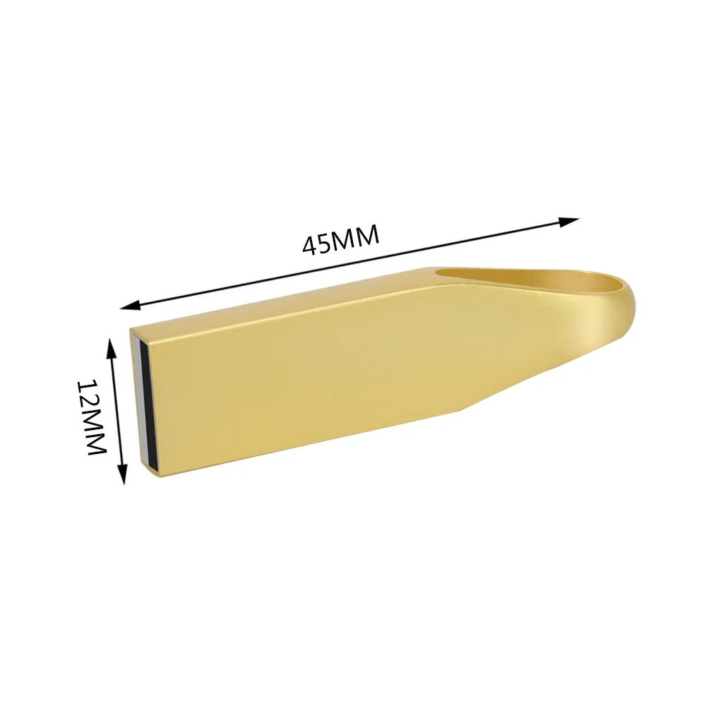 Sleek Silver Waterproof USB Flash Drive - High-Capacity Storage Solution