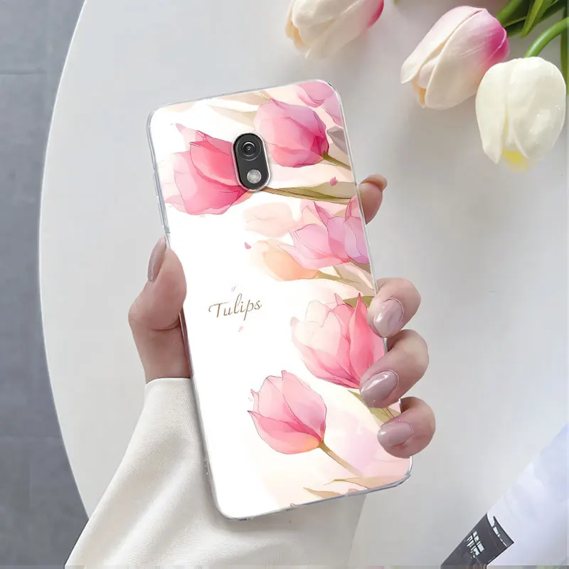 Luxurious Butterfly Flower Clear Soft Silicone Protective Phone Case