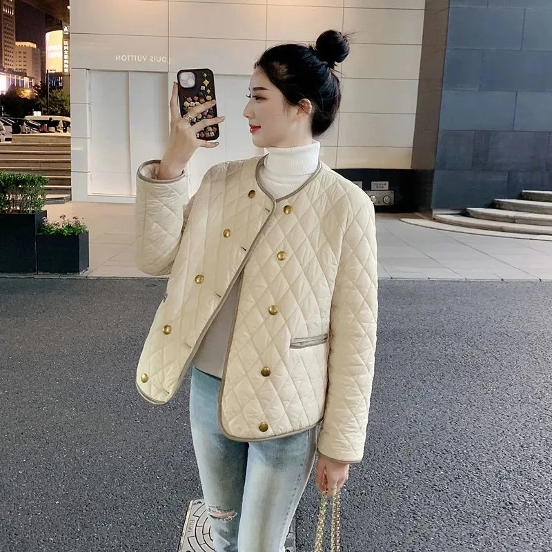 

Lady Down Cotton Jacket Lightweight Cotton Coat Women's Autumn Winter Warm Casual Temperament Top