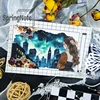 2m Holographic Silvery Transparent PET Masking Tape Blue Aurora Decorative Tape For Card Making Scrapbooking Journal  Loop:100cm 4